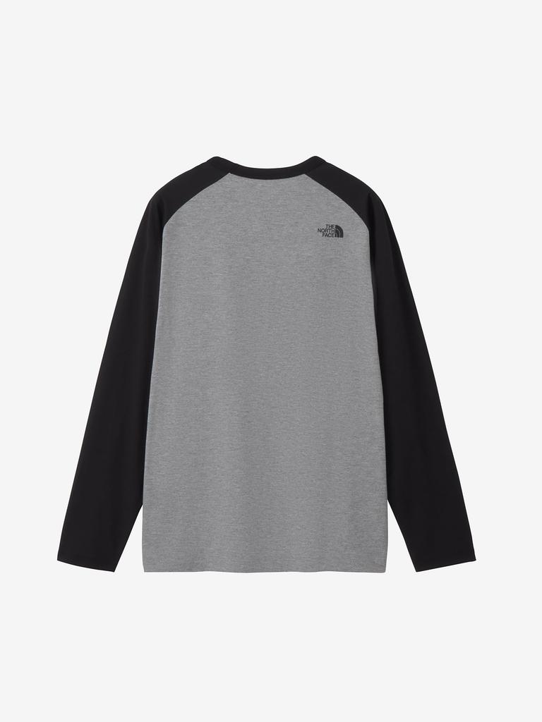 The North Face ES Baseball Mix Size Long Sleeve Cut and Sewn Tee Tee, Gray/Black, XL,