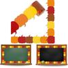 Pumpkin Border Trim Wall Sticker 32.8ft Long Bulletin Board Border Sticker for Chalkboard Notice Board Decoration