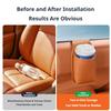 SEAMETAL Car Door Cup Holder Box Drink Rack Storage Bin Car Door Storage Pocket Leather Texture Soft Lining Phone Key Organizer Adhesive Mount