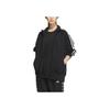 Adidas 3-Stripes Knit Track Top Retro Sports Stand Collar Casual Side Stripe Jacket Unisex Jacket Black JI6649