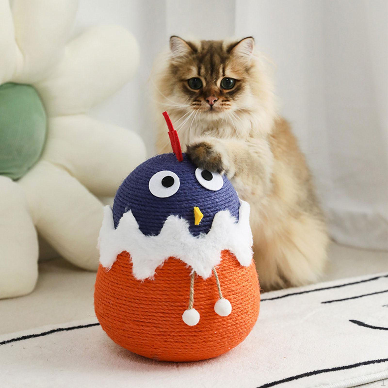 Sisal Cat Scratcher Toy Scratching Ball Pet Supplies Furniture Protection Interactive