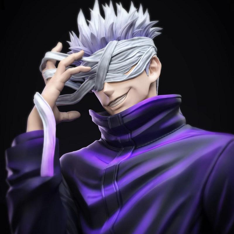Satoru Gojo Jujutsu Kaisen Gk Figure Anime Peripheral Desk Chassis Ornament 2D Model Collectible Gift For Anime Fans Otaku