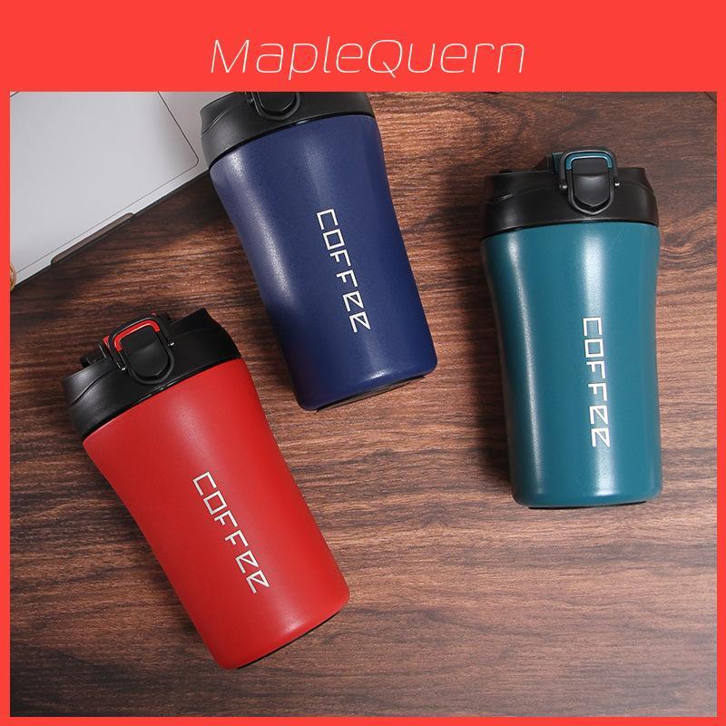 Stainless Steel Insulated Travel Mug With Lock And Straw For Office Use
