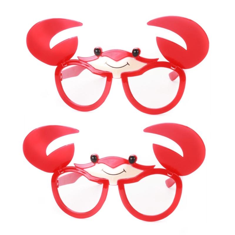 Funny Flipping Crab Glasses Frame Halloween Costume Accessories For Men Women Kid Adult Wedding Birthday Celebration