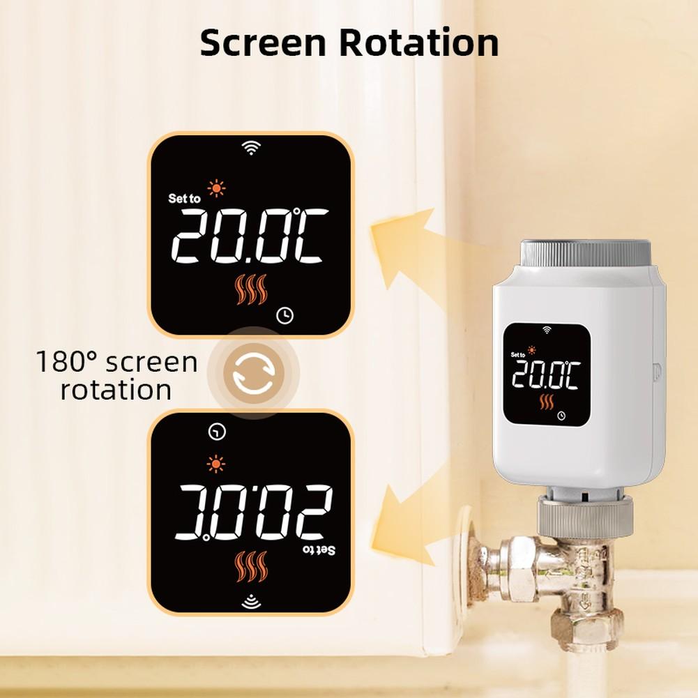 Smart Radiator Valve Actuator for Tuya and For ZigBee with Weekly Temperature Programming and Remote Access via Mobile App