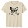 Go Wild For A While Butterfly Graphic Motivational Slogan T-Shirt