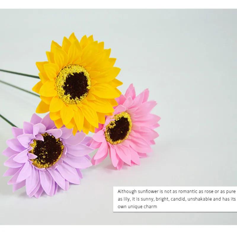 25Pcs/set Sunflower Soap Flower Head Bouquet Gift Box Decor with Soap Flower DIY Wedding Christmas Home