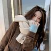 Women's Student High-End Faux Cashmere Scarf Autumn Winter Warm Knitted Long Thickened Neck Warmer