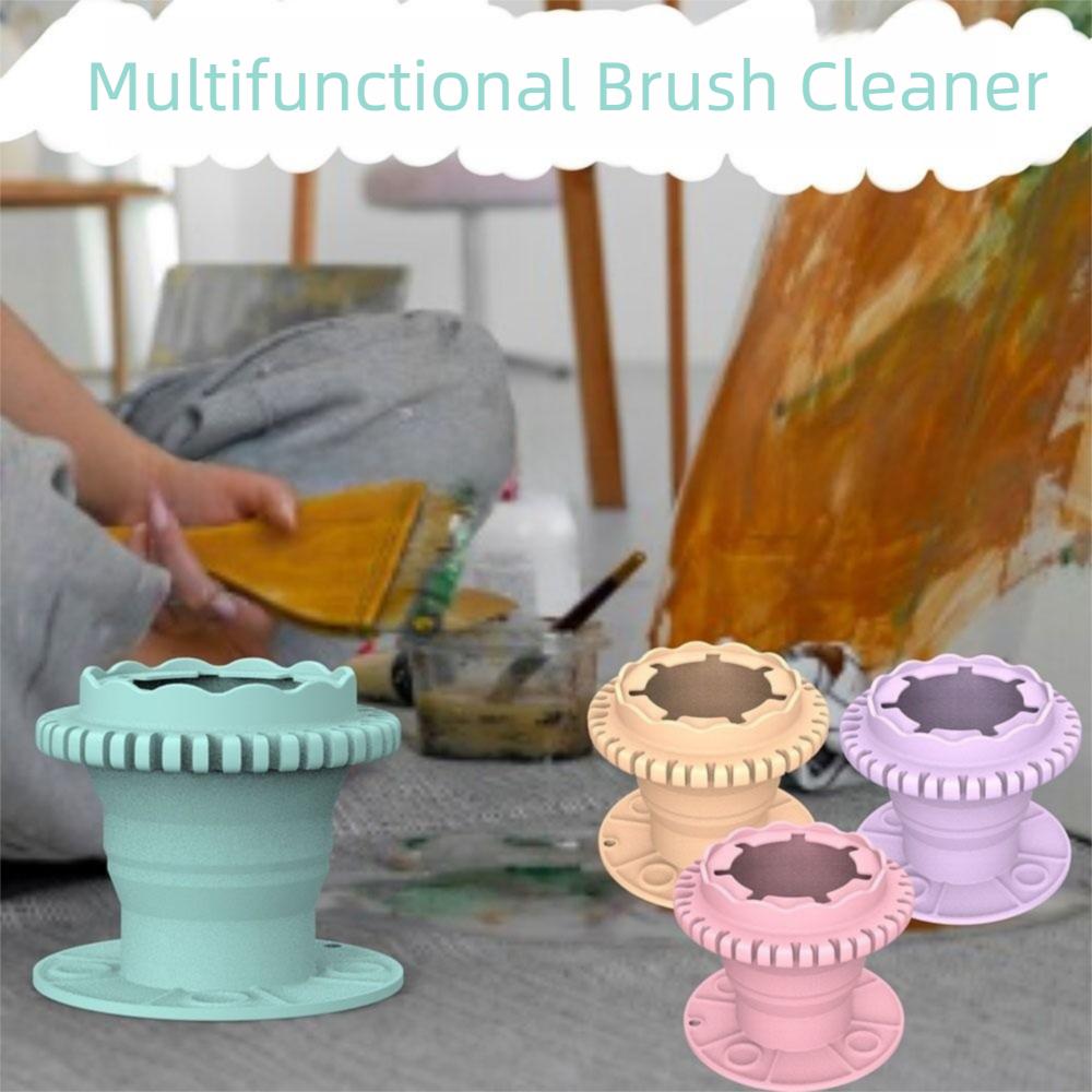 Sugpropp Botten Målarpensel Tvättare Vikbar Penseltvätt Eimer Ritverktyg