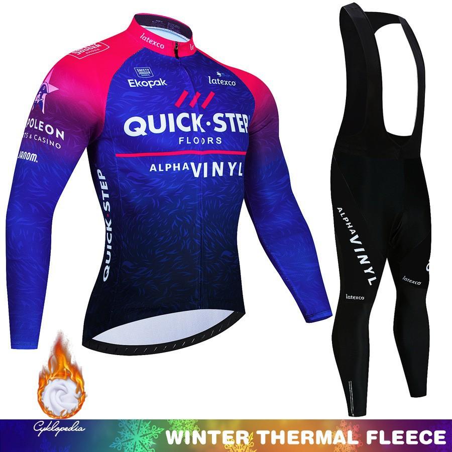 Road Bike Autumn and Winter Warm Long-sleeved Cycling Suit Men's and Women's Cycling Clothes
