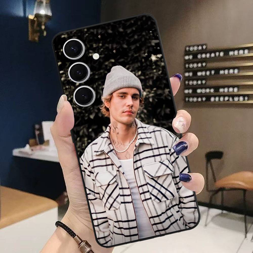 Singer Justin B-Bieber Phone Case For Samsung S 24 Fe 25 Ultra Plus 20 Lite 21 30 22 23 24 22 Ultra 5G Fundas