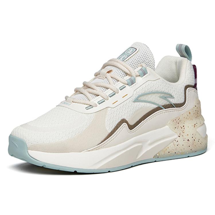 New Anta Pursuing Clouds Lightweight Cushioning Low-Top Sports Casual Shoes Women's White Gray Black 922218873-2