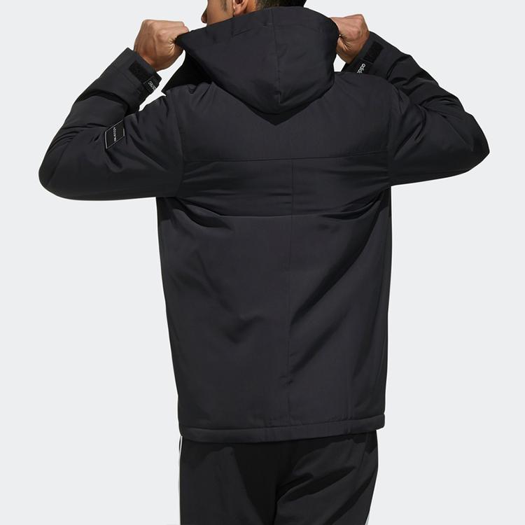 Adidas Neo M Cs Ftmpd Jacket Sports Hooded Cotton Coat Winter Men Jacket Black EI4427