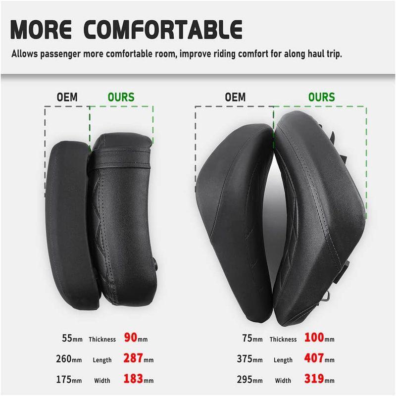 Motorcycle Rear Passenger Pillion Seat Cover Cowl Fender Fairing Tail Section Soft Leather Cushion Pad for H.onda Rebel CMX 300