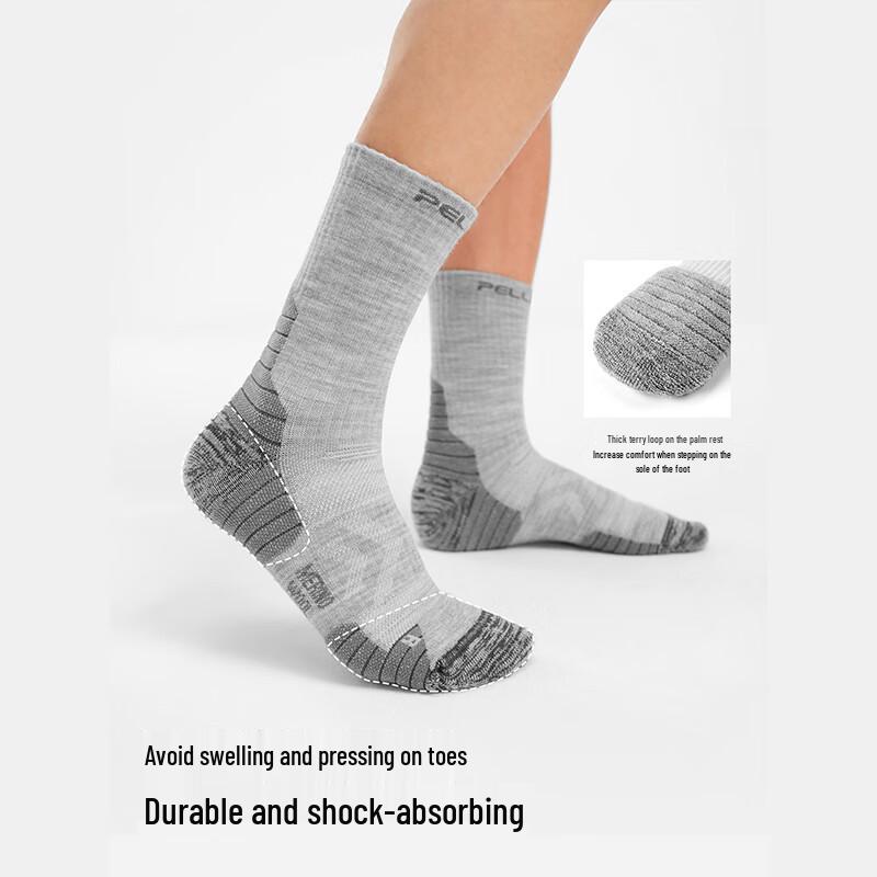 Pelliot Unisex Wool Blend Hiking Socks