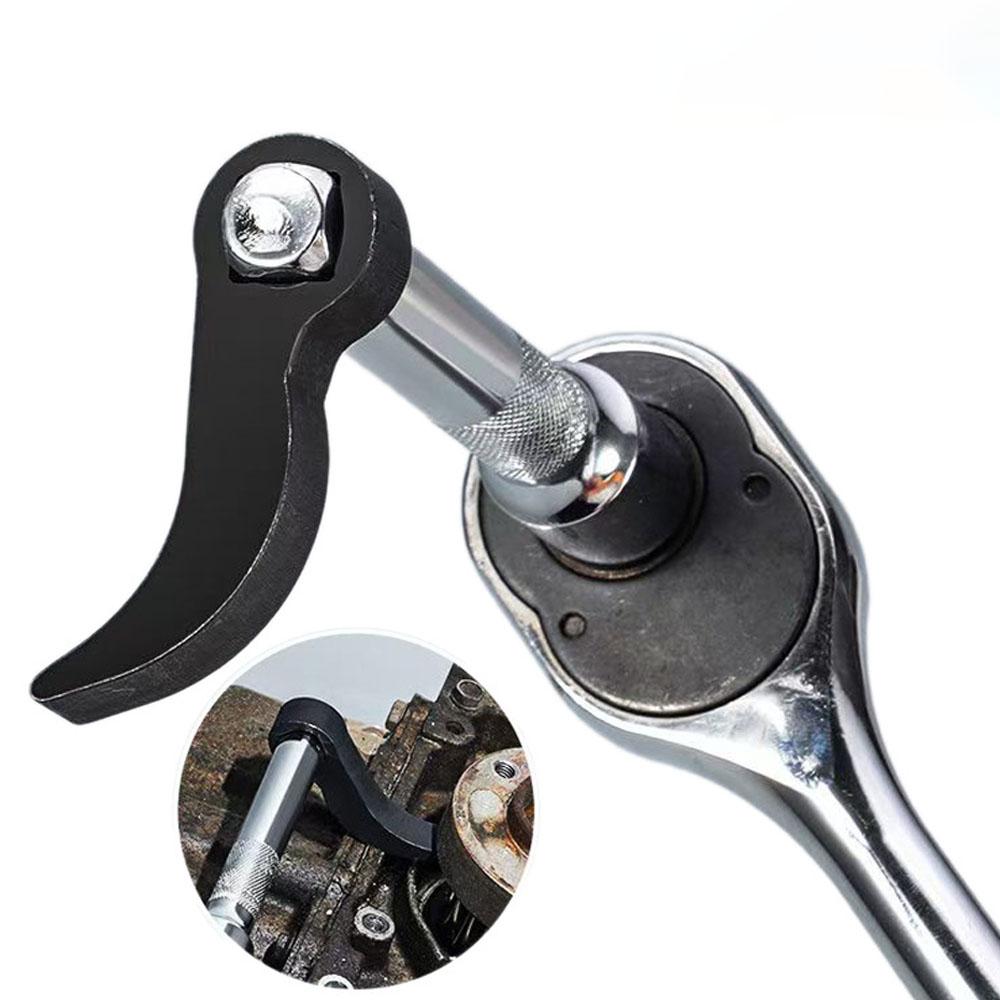 Bull Horn Pry Bar Adapter Head Tool Adjustable Angle Bar for 1/2 Ratchet Open-end Wrench Half Shaft Drive Shaft Disassembly Tool