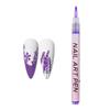 12 Colors Nail Art Pen Set Gel Painting Liner Pen Waterproof Quick Dry DIY Nail Marker Graffiti Dot Gel Pencil for Home Salon