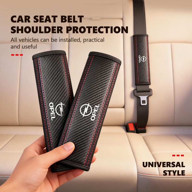 Car Seat Belt Shoulder Soft Safety Belt Protection Cover Anti-wear For Opel ADAM ASTRA J K CORSA E INSIGNIA MOKKA VIVA Meriva AU7