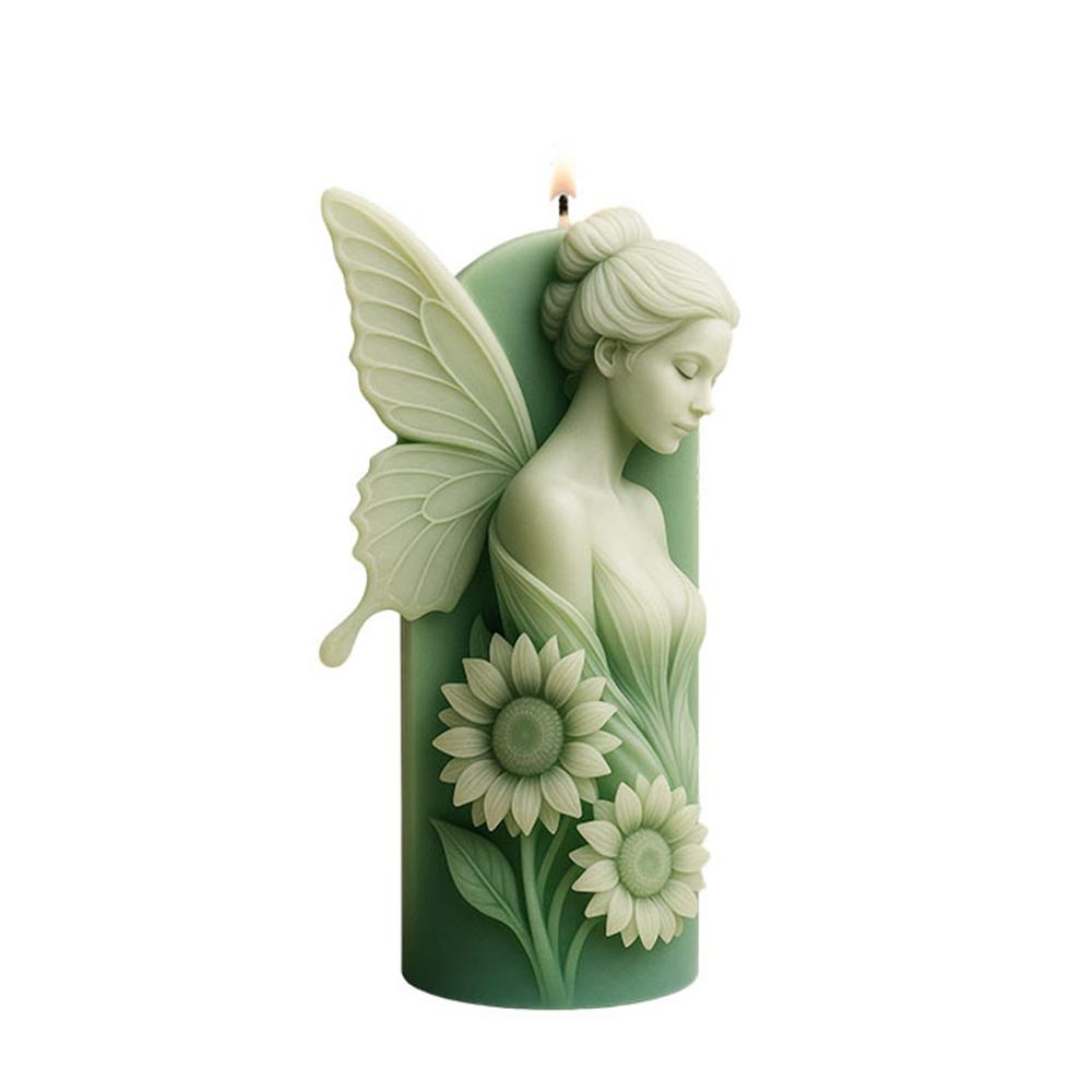 Silicone Mold For Fairy-Style Sunflower Scented Candle DIY Crafting Handmade Fairy-Shaped Drip Resin Mold