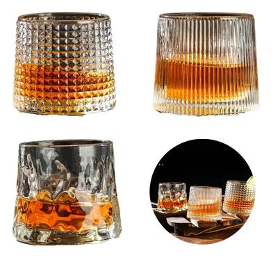 200ML Viski Bardağı Yenilikçi Dönebilen Bar Malzemeleri Old Fashioned Şarap Bardağı Likör İskoç Burbon Bar İçki Malzemeleri için Kahve Fincanı