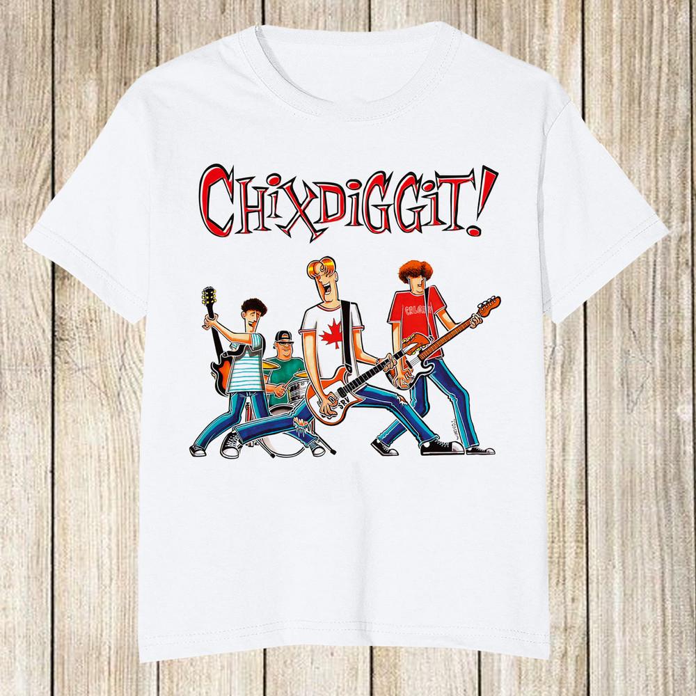 

NEW Chixdiggit Band Gift For Fan White All Size OM206 Unisex T-Shirt Graphic Tee M