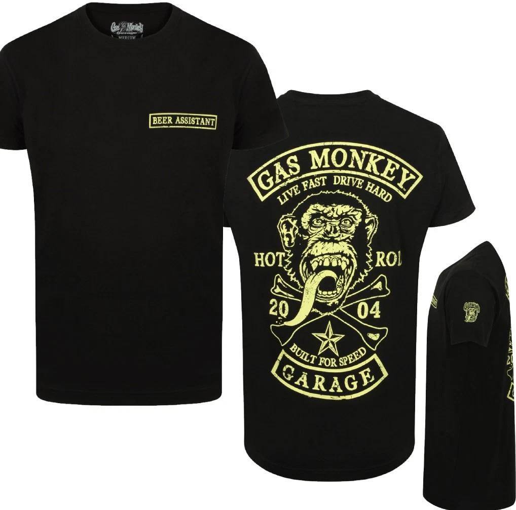 GAS MONKEY GARAGE Mens Official T-Shirt Beer Assistant 4XL