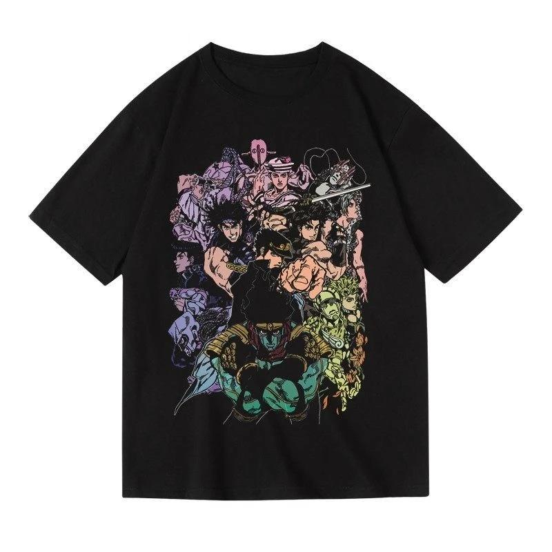 Jojo Wonderful Adventure Seitaro Kira Yoshige Killer Queen Golden Wind Summer Cotton Men's Summer Casual Short Sleeve T-Shirt