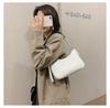Trendy DIY Solid Color Single Shoulder Retro PU Women's Bag