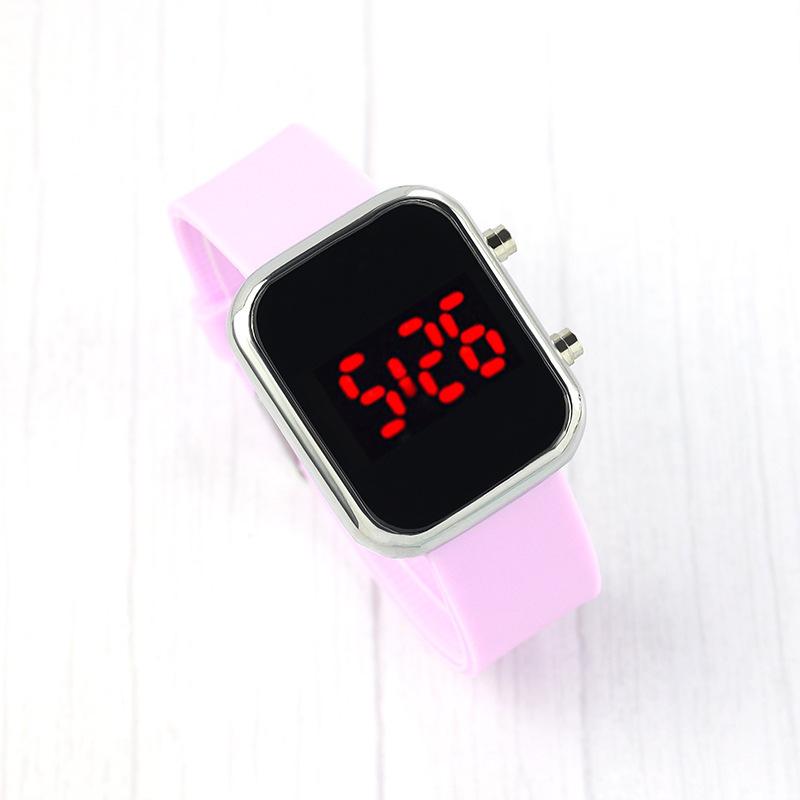 Silicone Button Electronic Watch Men'S Fashion Trend Electronic Led Student Watch