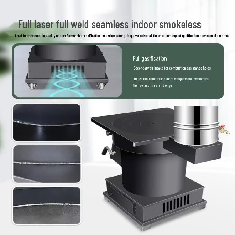 Portable Multi-fuel Gasifier Camping Stove & Heater