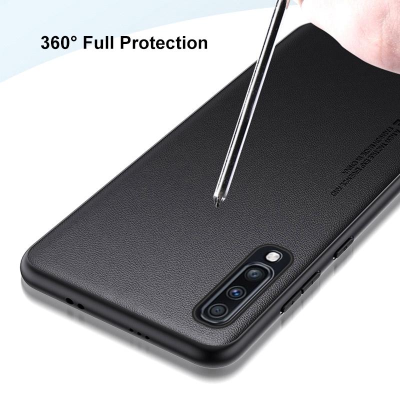 Luxury PU Leather Case For Samsung Galaxy A70 Back Cover Silicone Shockproof Full Protection Phone Case For Samsung A70S Coque