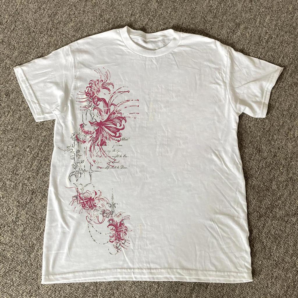 Graphic T-shirt Men Women Vintage Top Hip Hop Streetwear Oversized Tshirt Short Sleeve Casual Clothing Summer Fashion Y2K Tee