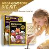 Children's Educational Gem & Fossil Excavation Set: Treasure Hunt Dig Kit