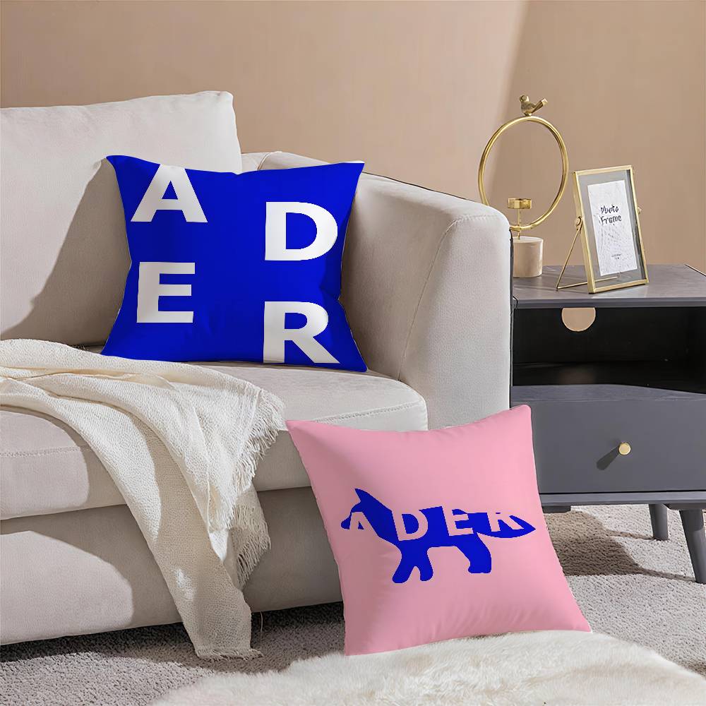 Avant-garde Fashion Ader Error-E Pillow Case Silky Elegant Comfort Sofa Bed  Invisible Zipper Beach Pillowcase