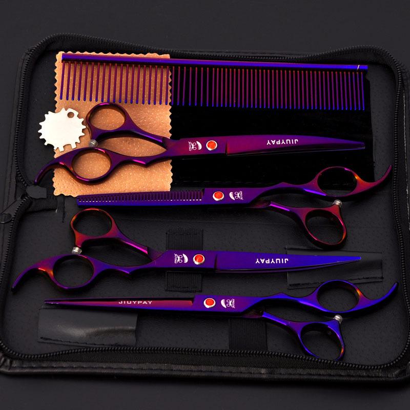 Pet Grooming Curved Scissors Set, Large 7.0 Inch, Colorful Beauty Scissors 7 inch