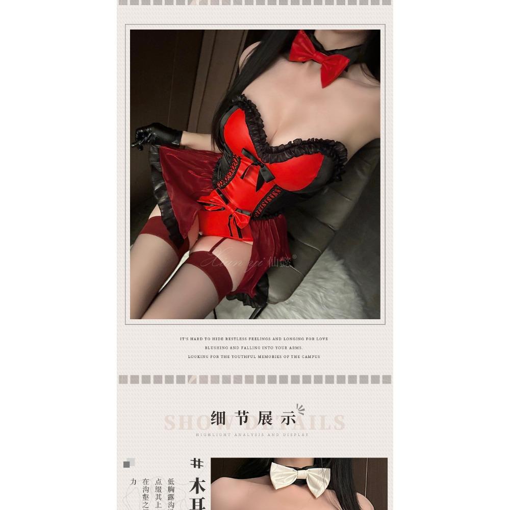 Xianyi Erotic Underwear Halloween Pure Desire Bunny Uniform Temptation Sexy Small Chest Free Suit Qqny599