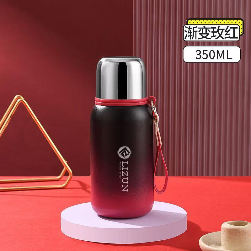 Stainless Steel Vacuum Insulated Water Bottle 500ml 350ml 600ml 800ml 1000ml Double Wall Leakproof Travel Cup Men Women