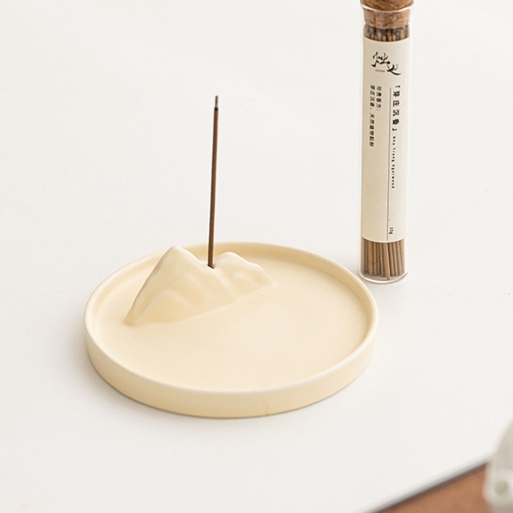 Round Incense Stick Holder Non-slip Incense Burning Tray Creative Aromatherapy Stand  Tea Ceremony
