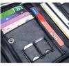 100% Genuine Leather and Cowhide Men's Short Multi-functional Card Holder with Anti-theft Brush Lining, Casual Business Pocket Wallet