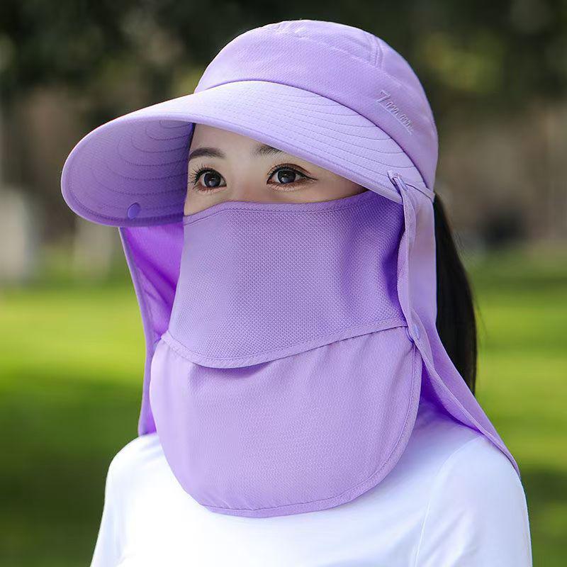 Women's Outdoor UV Protection Hiking Hat with Neck Shield