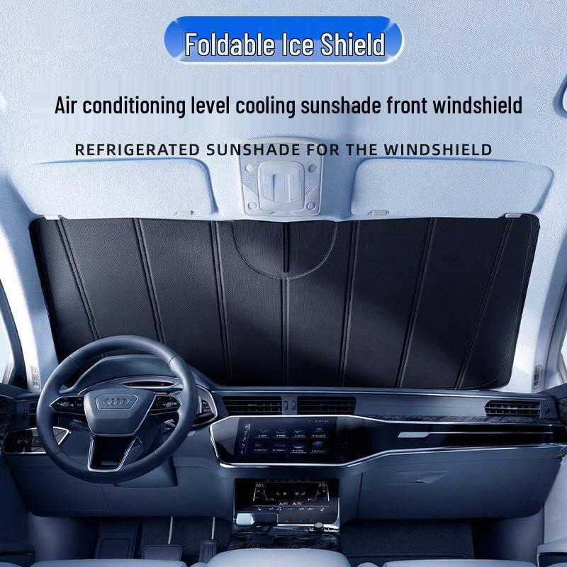 Foldable Car Window Blackout Sunshade - Heat Insulation & Sun Protection Curtain