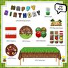 109Pcs Pixel Birthday Party Supplies,Video Game Party Decorations Tableware-Balloons Tablecloth Banner Cake Toppers for Pixel Birthday Decorations