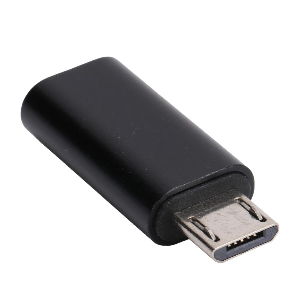 TypeC Adapter Converter Female To   Male Mobile Phone Data Line USB Charging(Black )
