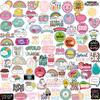 80 Pcs Buzzwords Stickers VSCO Pop Cute Slogan Inspirational Creative Text for Girls Kids Cartoon Kawaii Decal On Laptop Fridge Water Bottle Desk