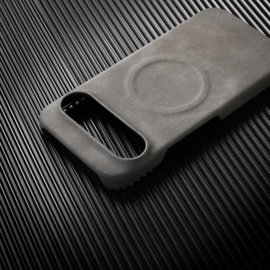 Business Sheepskin Leather For Magsafe Magnetic Case For Google Pixel 10 9 Pro XL 8 8Pro 7 7Pro 8 7A Wireless Charge Matte Cover