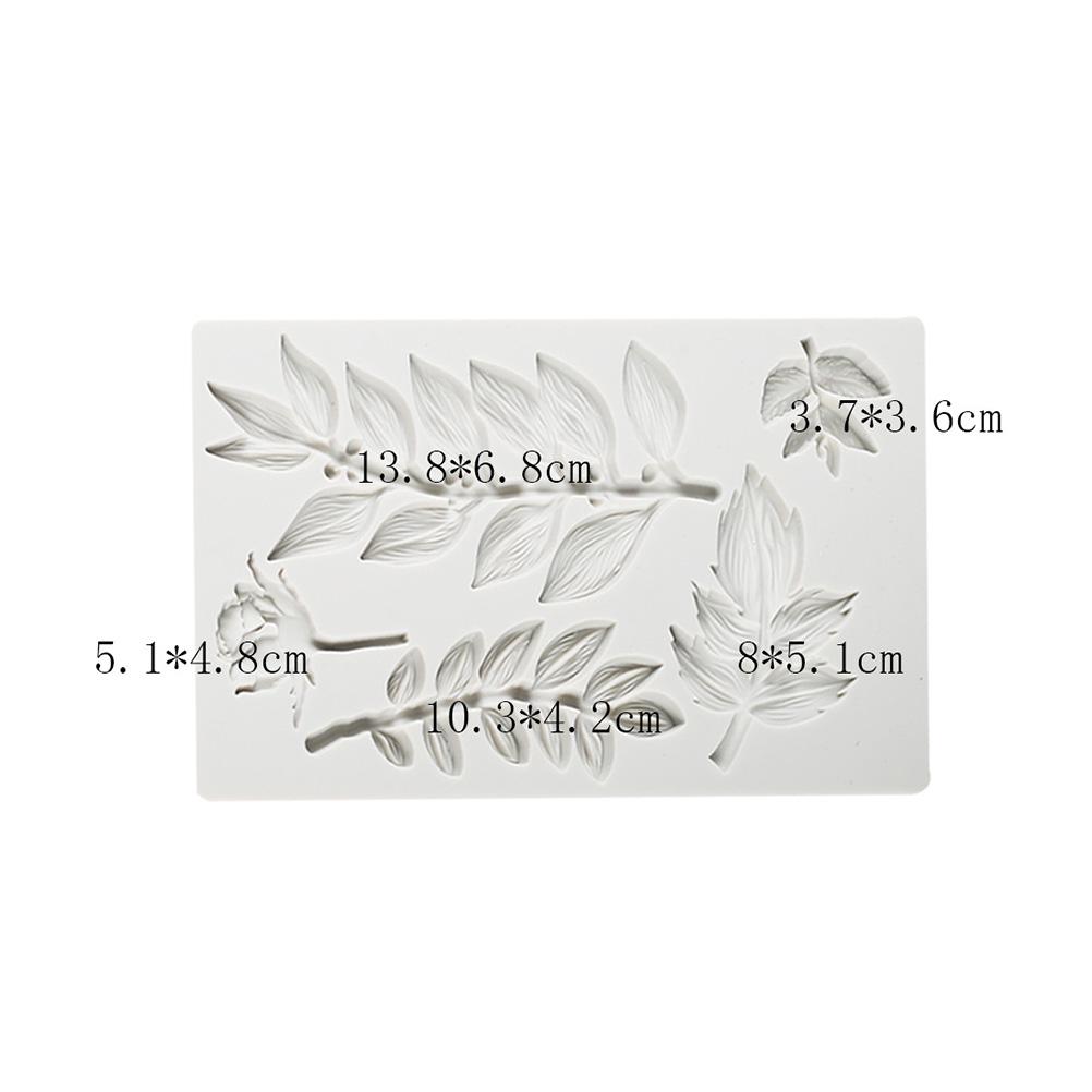 Leaf Shape Silicone Mold Fondant Cake Decorating Tools Home Baking Tool