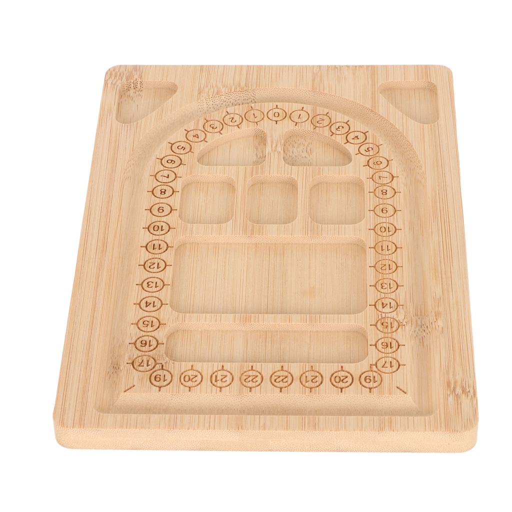 Bead Board Durable Exquisite Bamboo Bead Design Board Multipurpose Beading Tray for Bracelet