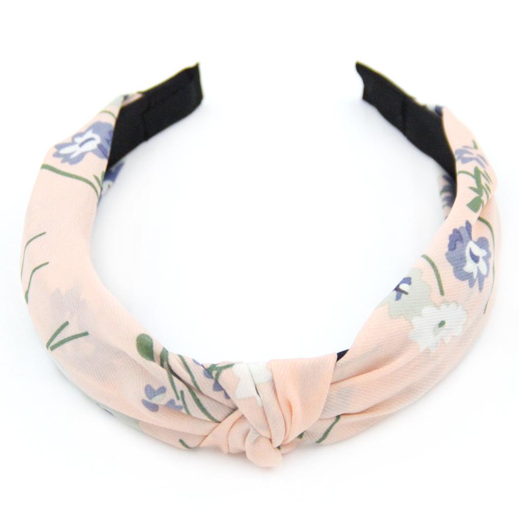 Women's Fashion Cross Knot Printed Headband Hair Accessory