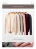 2025 Fall/Winter Women's Cashmere Pearl Button Cable Knit Cardigan - Round Neck, Solid Color, Loose Fit Sweater Coat