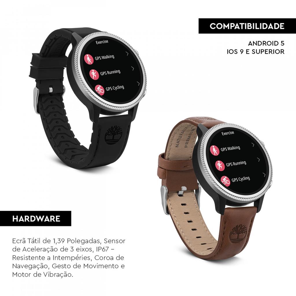 Timberland tdigb0064501-set smartwatch heart rate monitor Brown